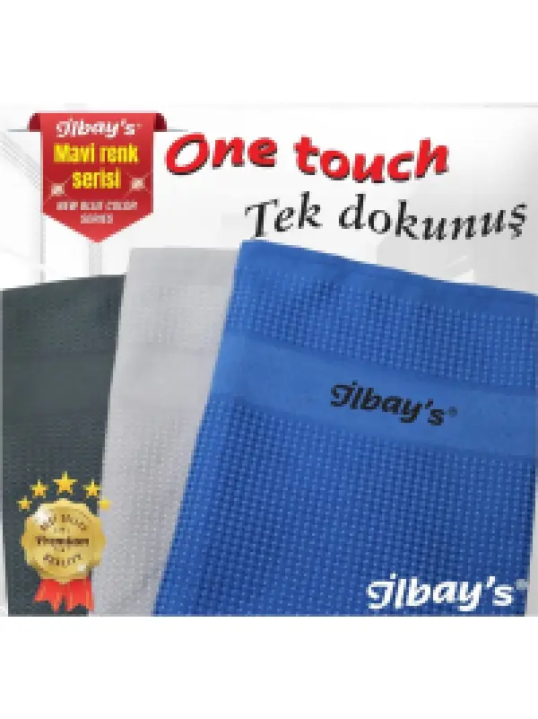 İlbay's 3’lü (Mavi Renk Serisi) Mikrofiber Temizlik Bezi 40x60 cm