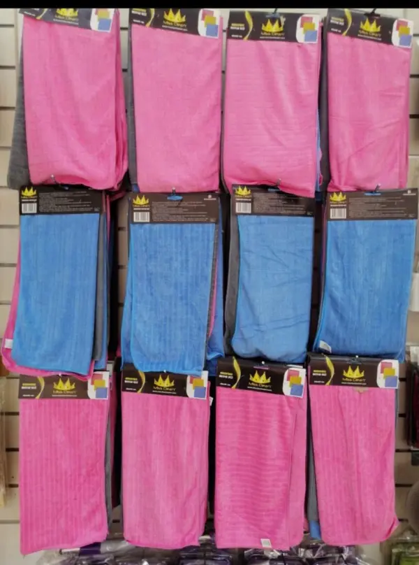Miss Clean 3'lü Tezgah Bezi 40*40 cm (Pembe-Mavi-Gri) 20 li paket