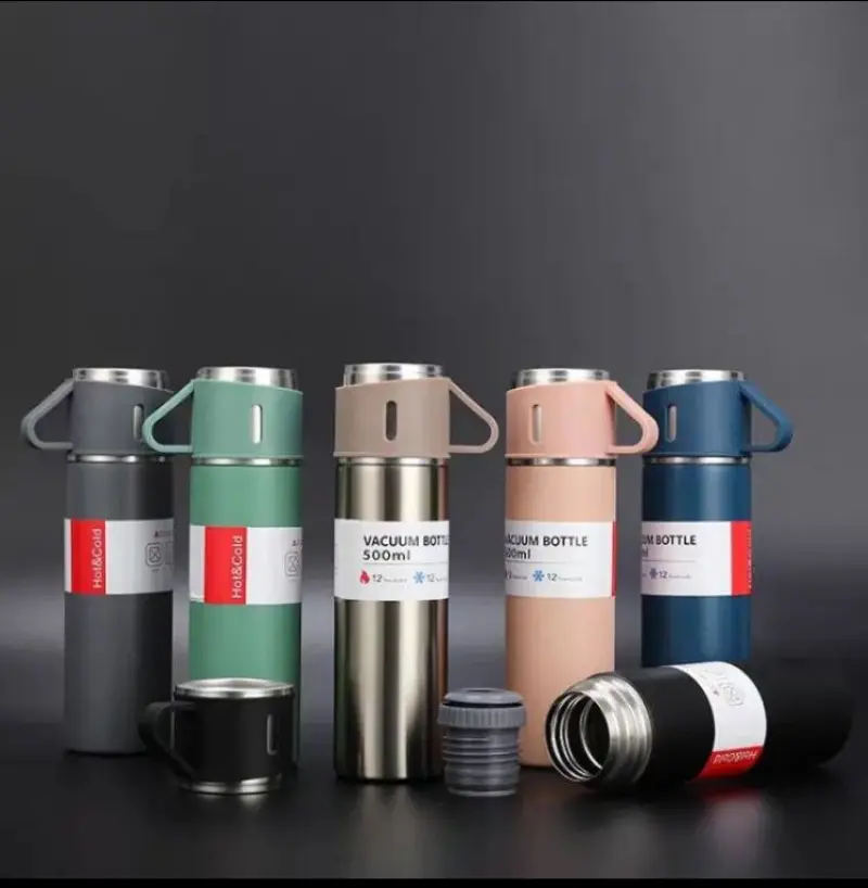  3 bardaklı termos 500 ml