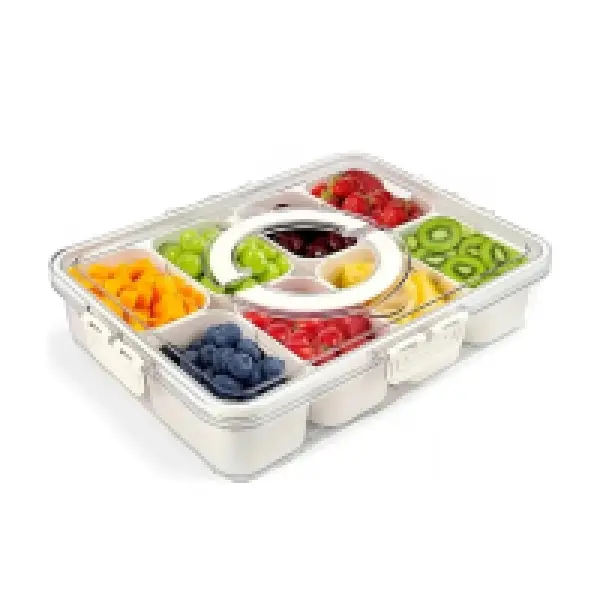 8 BÖLMELİ KRİSTAL KAHVALTILIK VE ORGANİZER