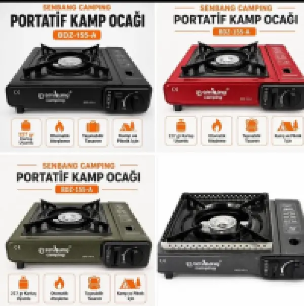 Portatif kamp ocağı gaz kartuş hediyeli