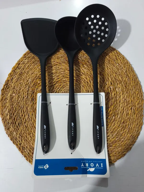 İvory Silikon Mutfak Seti (IVO-SL215) SİYAH