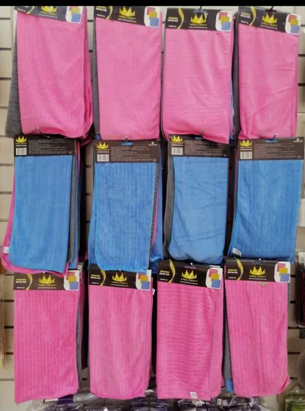 Miss Clean 3'lü Tezgah Bezi 40*40 cm (Pembe-Mavi-Gri)