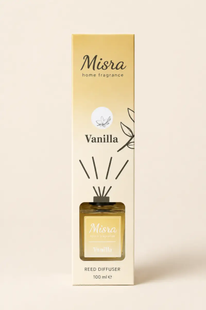 100ML ( Vanilya ) Çubuklu Oda Kokusu Dolap Banyo Ev Oda Parfümü