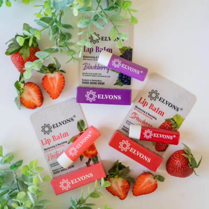 ELVONS Lip Balm Dudak Bakım Kremi Besleyici ve Nemlendirici 