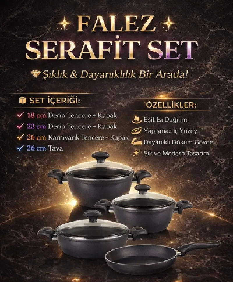 Falez GRANİT SERAFİT 7 PARÇA SET