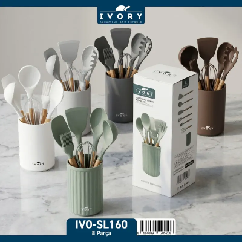 İvory 8’parça spatula seti (Ivo-SL160)