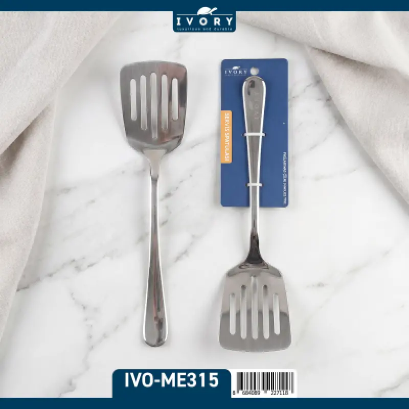 Ivory Çelik Servis Delikli spatula ( ME-315 )