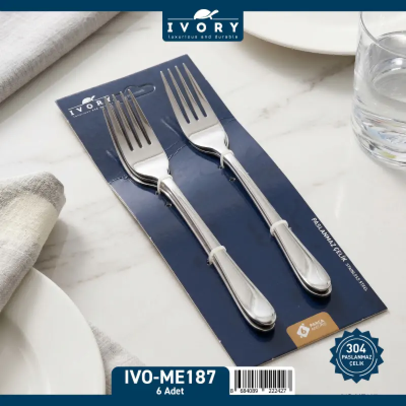İvory Paslanmaz Çelik Yemek Çatalı ( IVO-ME187 )