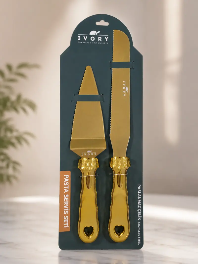 Ivory Pasta Servis Seti 2 Parça Gold ( Pst323 ) 