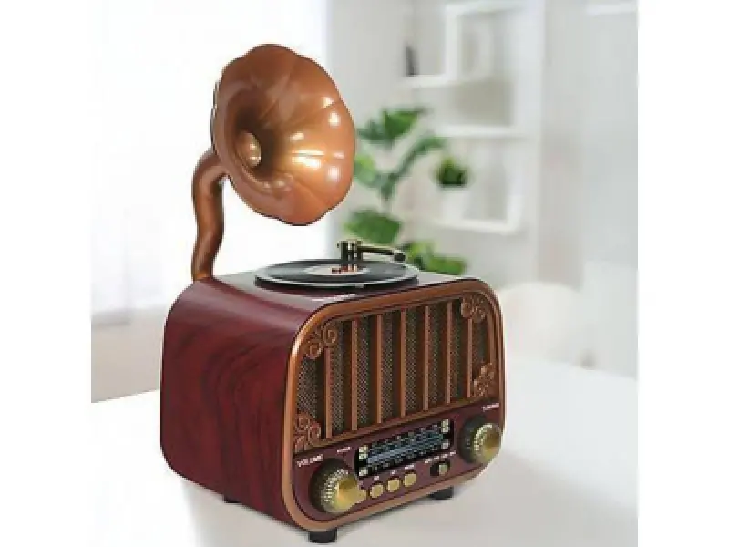 YAGE NOSTALJİK GÖRÜNÜMLÜ GRAMAFONLU RADYO (YG-8408