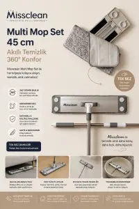 MissClean Multi Mop Set ( 45 cm ) Smart Cleaning 360°