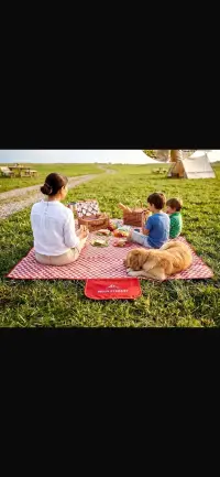 Piknik örtü 205*160cm kırmızı 