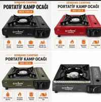 Portatif kamp ocağı gaz kartuş hediyeli