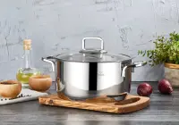 FALEZ VENTO 26 CM ÇELİK DERİN TENCERE 7,1 LT