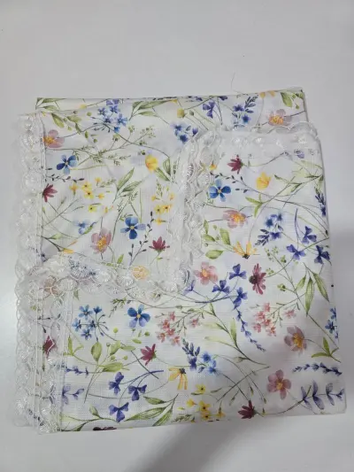 Güpürlü Leke Tutmaz Kumaş Masa Örtüsü (50*150 cm