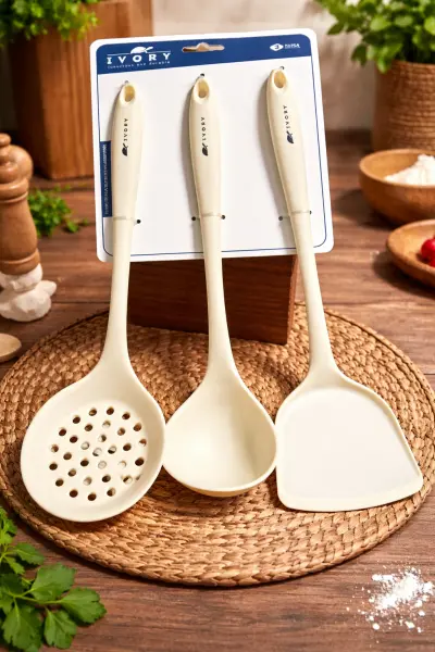  İvory 3lü Set krem Renk 