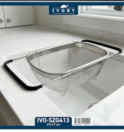 Ivory Ayarlanabilir Lavabo Süzgeci 27x19 cm (SZG413)