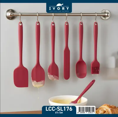 İvory Luccı Silikon Mutfak Seti 6 Parça ( KIRMIZI ) ( SL 176 )
