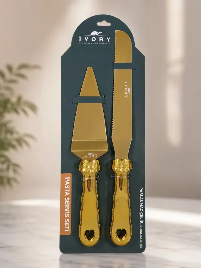 Ivory Pasta Servis Seti 2 Parça Gold ( Pst323 ) 