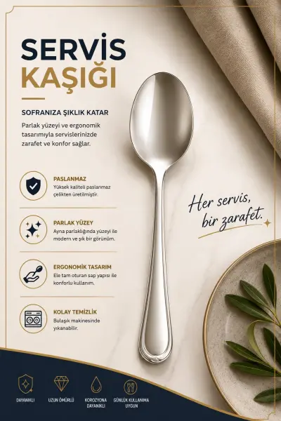 Ivory servis kaşığı (IVO-ME312)