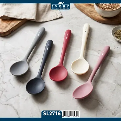 İvory Silikon Derin Kaşık Orta Boy ( SL - 2716 ) KIRMIZI