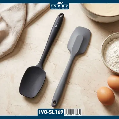 İvory Silikon Spatula - Gri ( SL-169 )