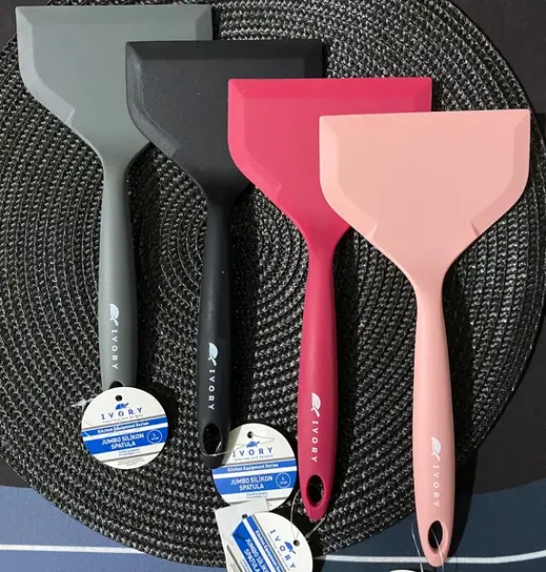 İvory Silikon Jumbo Spatula Geniş kırmızı